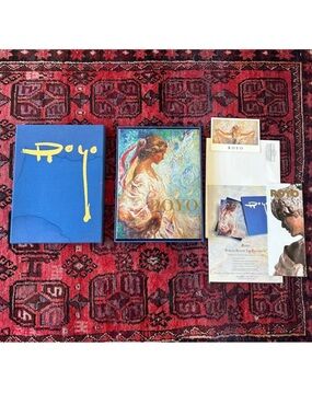Royo Art Book Box Set Entre Azules Museum Catalog w Inserts Coffee Table Book